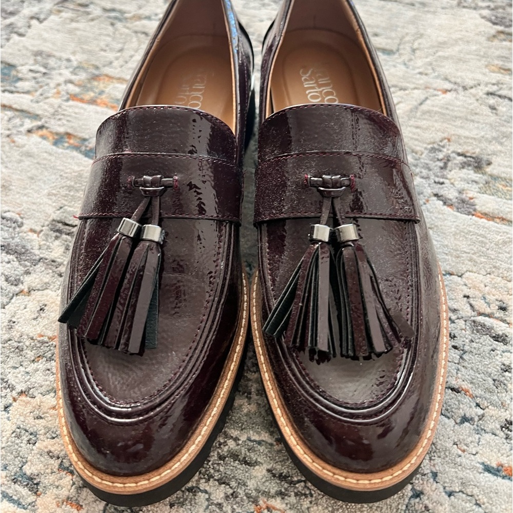 Franco Sarto Size 11 Burgundy Loafers